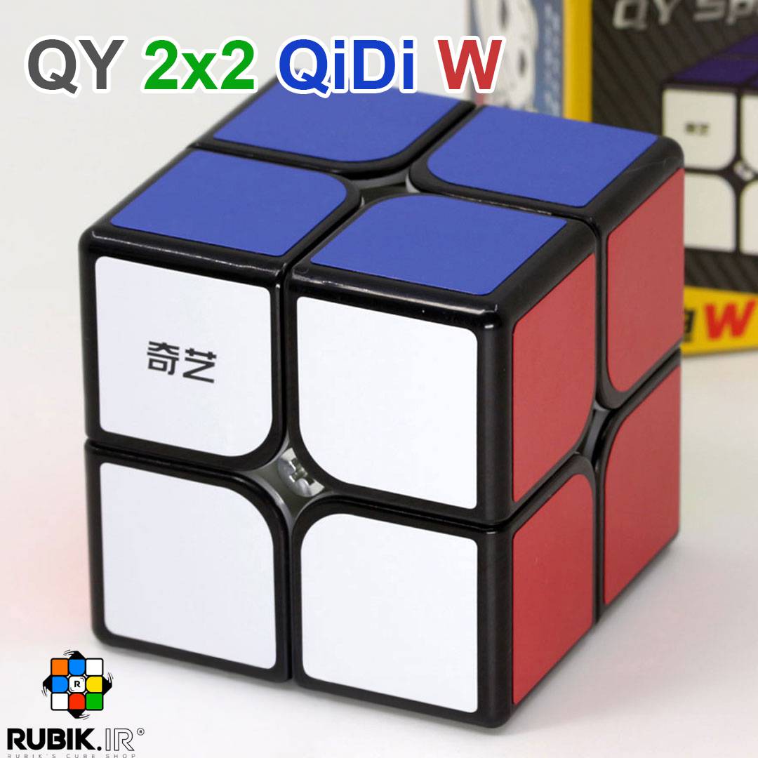 روبیک-2×2-کای-وای-کای-دی روبیک 2x2 کای وای کای دی مشکی - تصویر 1