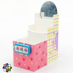 جامدادی رومیزی 3 تکه قفل دار آینه دار دخترانه - Image 6