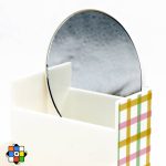 جامدادی رومیزی 3 تکه قفل دار آینه دار دخترانه - Image 9