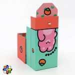 جامدادی رومیزی 3 تکه قفل دار آینه دار حیوانات - Image 9