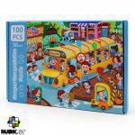 پازل 100 قطعه چوبی جعبه دار (8 طرح) - Image 14