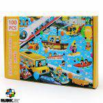 پازل 100 قطعه چوبی جعبه دار (8 طرح) - Image 6