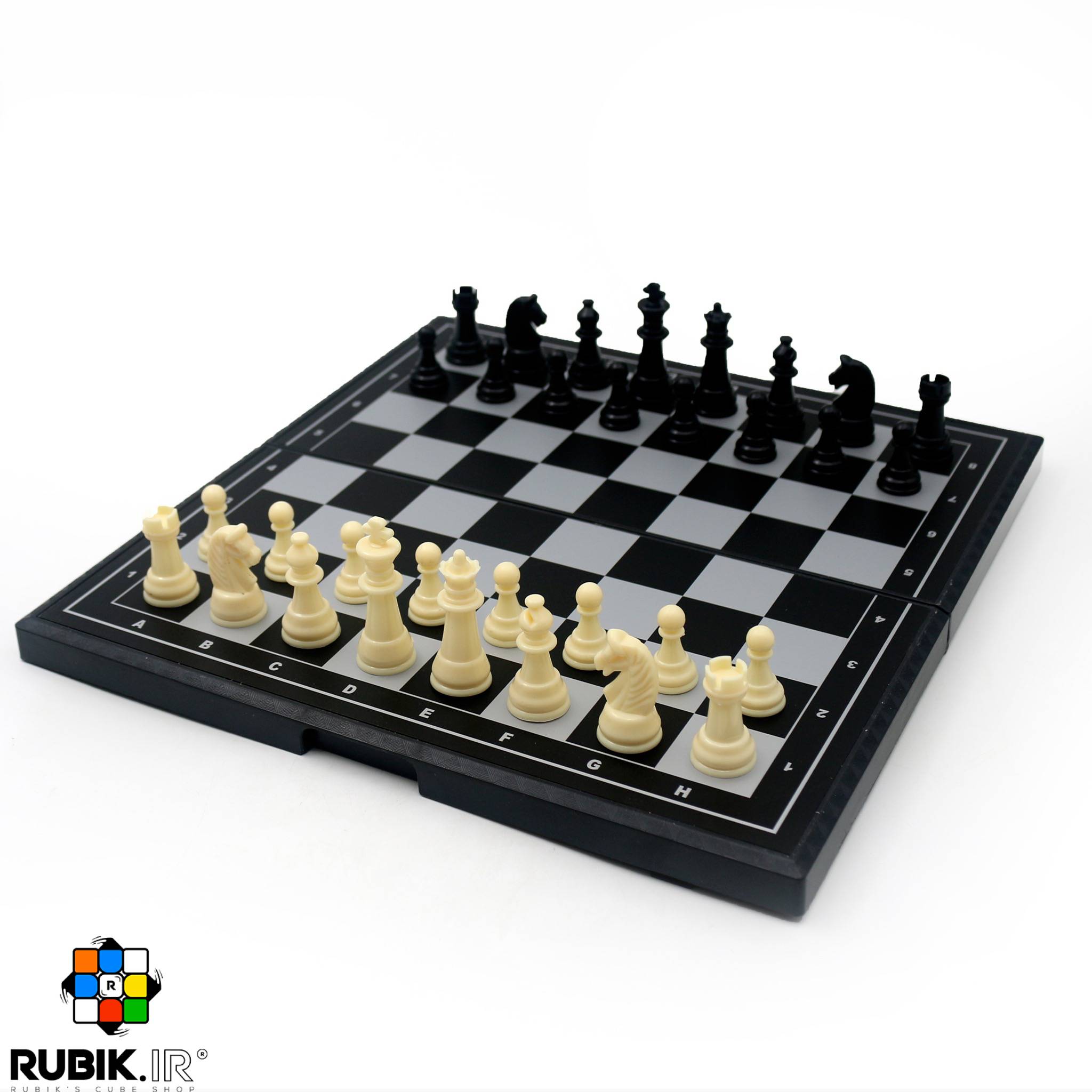 7 شطرنج مگنتی سایز بزرگ جعبه مشکی - Image 1