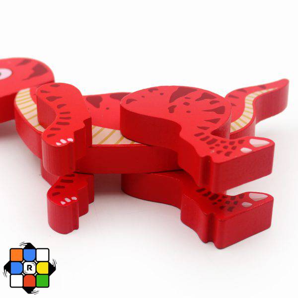 پازل سه بعدی چوبی مگنتی طرح دایناسور (6 مدل) - Image 4
